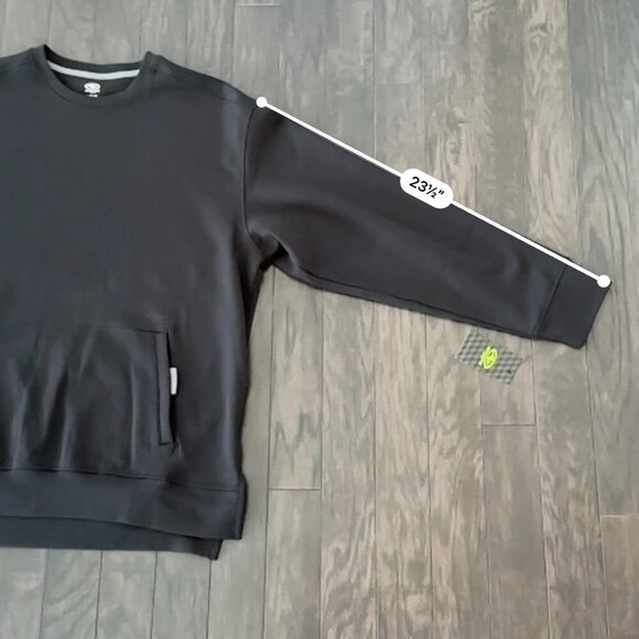 Black Athletic Works Large Double Knit Sweatshirt *NWT* - Picture 13 of 14